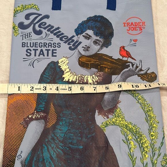 Trader Joe’s Plastic Reusable Shopping Tote Bag 6 Gallon Kentucky Collectible - Picture 9 of 11